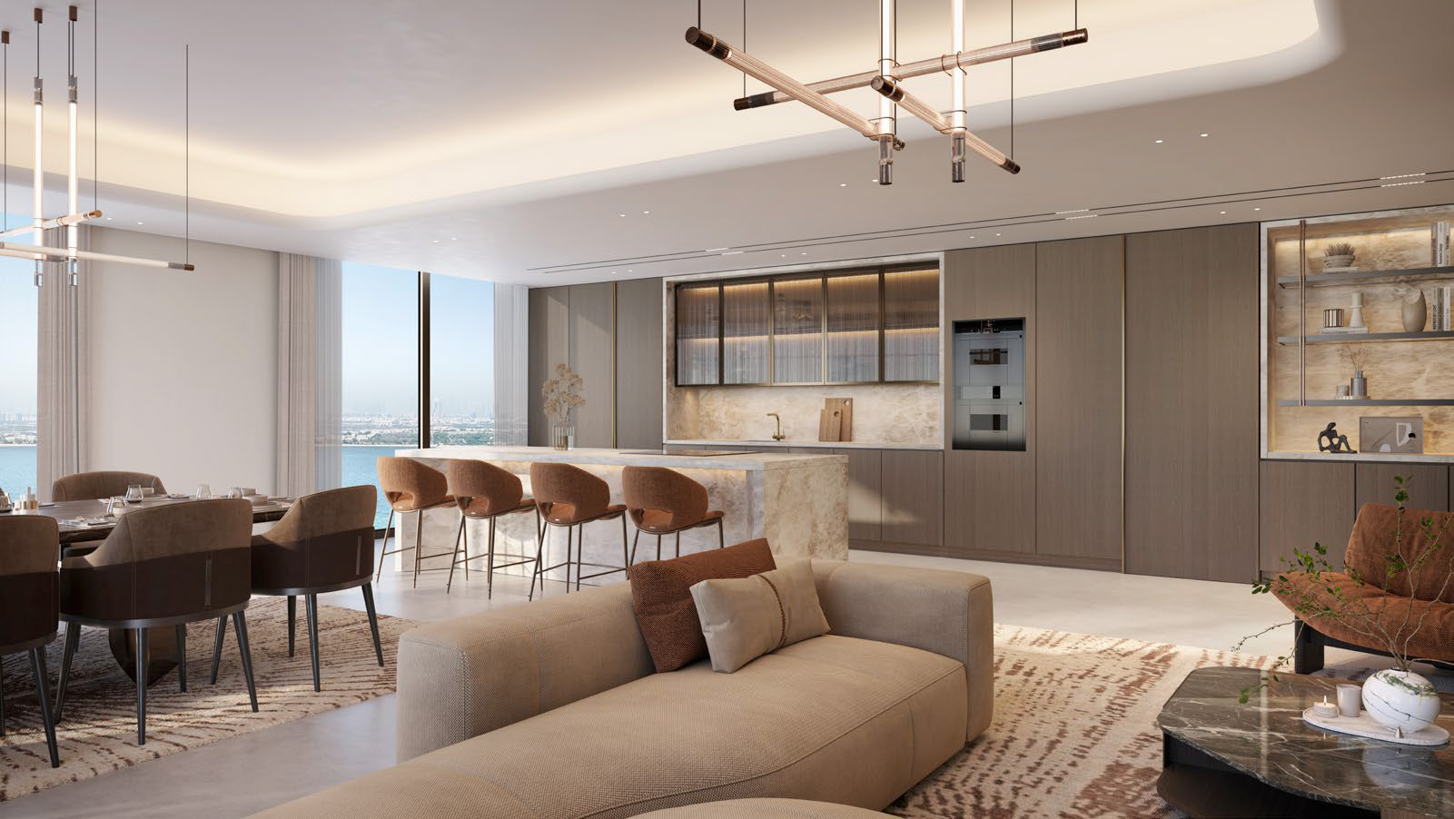 Bashayer dining and kitchen interior